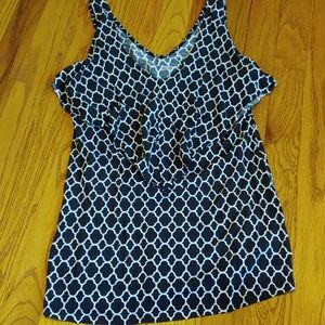 Tank with ruffle detail